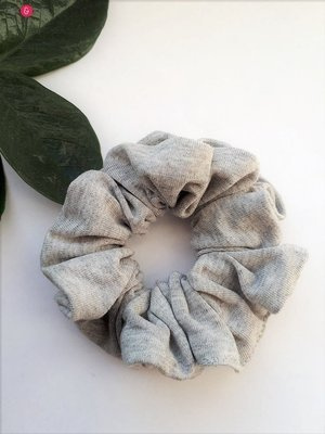 Gumka do włosów gładka Scrunchie Milk&Love szary