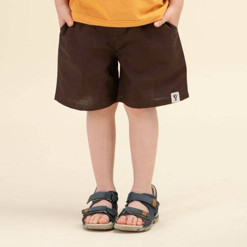 Krótkie spodenki na gumce Safari Pinokio - brązowy