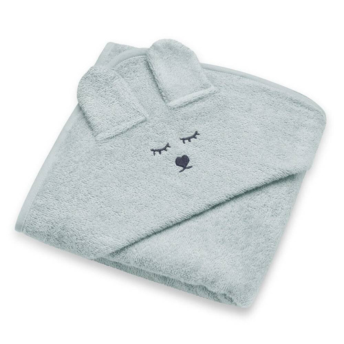 Niemowlęce okrycie kąpielowe z uszami Yosoy - szałwiowy