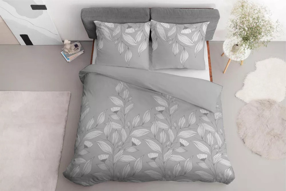 Pościel bawełniana 4957B liście Detexpol
