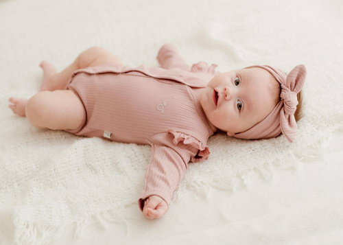 Body rozpinane Basic Koala - różowe