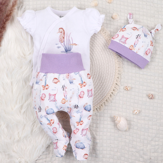 Nini Czapka Underwater World – organiczna bawełna, czapeczka dla niemowląt