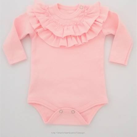 Body z długim rękawem Cała Ja Bambarillo różowy 