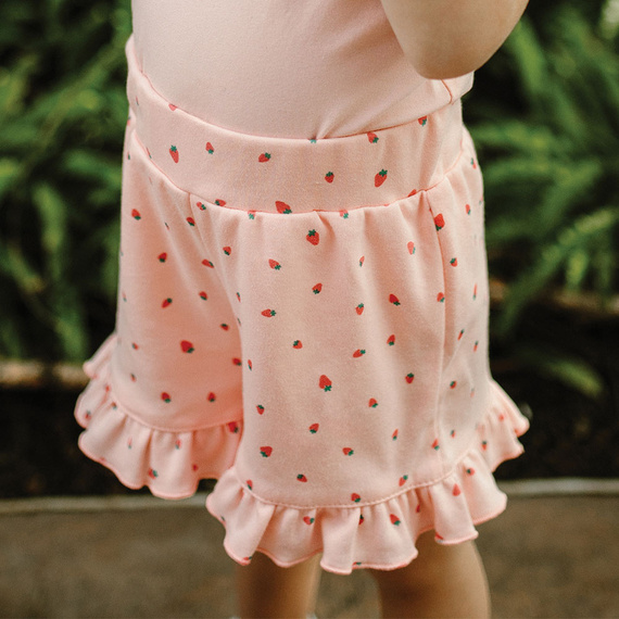 Szorty dla dziewczynki Strawberry & Love Eevi-koral