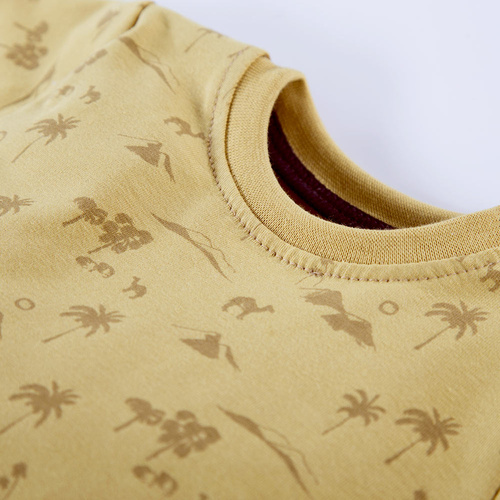 T-shirt dla chłopca Sahara Eevi - żółty