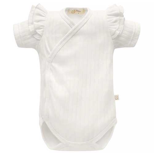 Body z falbankami Ażur krótki rękaw Yosoy