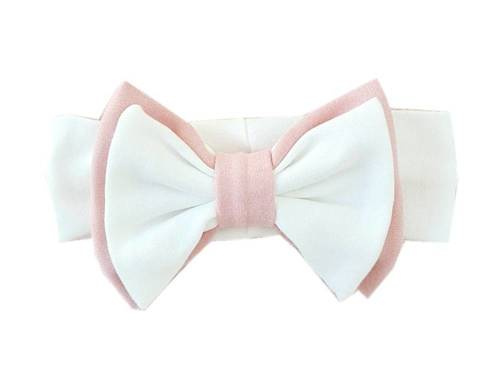 Opaska z dużą kokardą 1716KE Cherry Marija - ecru