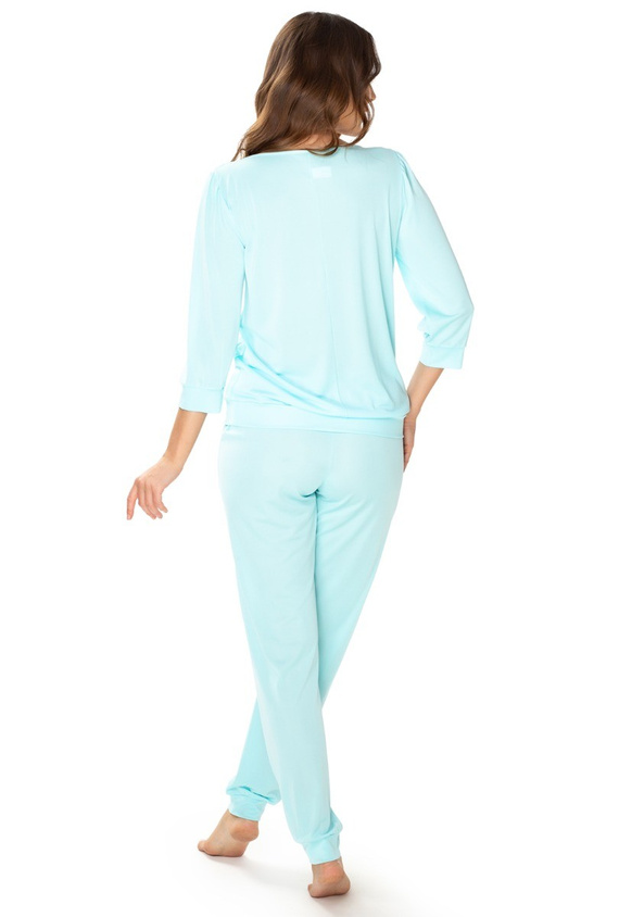 Dres damski 86665 Izabell Mewa turkusowy