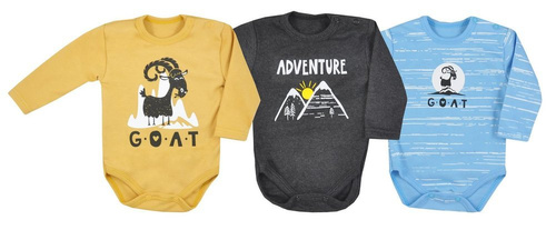 Body z długim rękawem z nadrukiem Mountains Koala - niebieski 