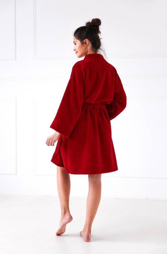 Szlafrok damski Rolling Sensis - czerwony