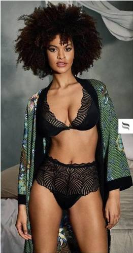 Komplet 2-częściowy Klarita Obsessive czarny +