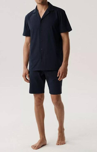 Piżama męska krótki rękaw,BNMP-003  Atlantic-granatowa