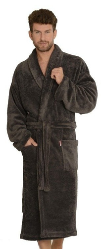 811 Plusz szlafrok męski De Lafense - szary