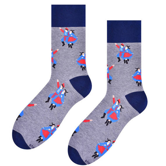 art.118 Folk Skarpety męskie Steven 014 szary