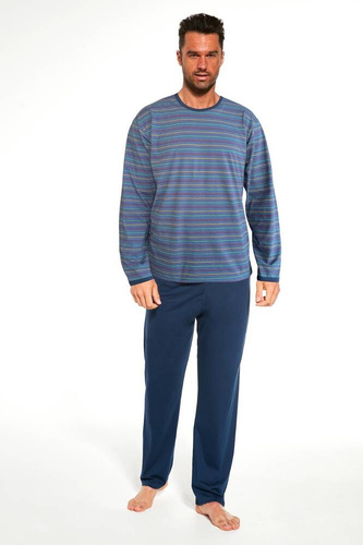 Piżama męska 138/52 Various Cornette niebieski-granatowy		