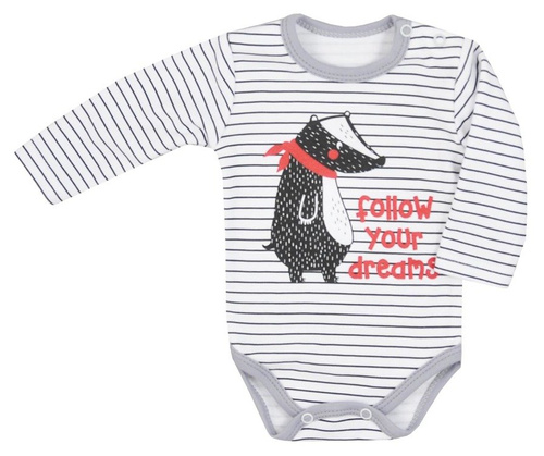 Body niemowlęce "BORSUK" Koala czarne 