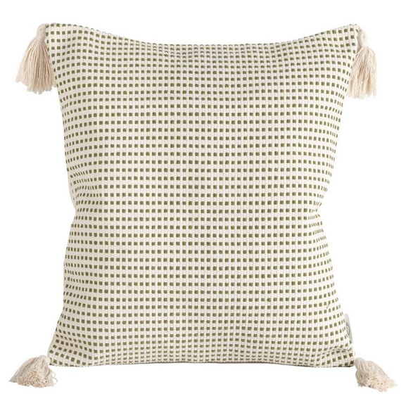 Poszewka z grubej tkaniny bawełnianej Montenegro Eurofirany oliwkowy