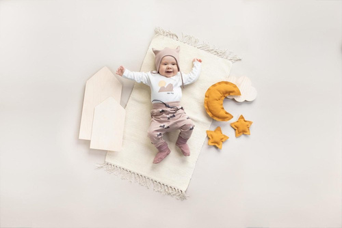 Legginsy niemowlęce "Dreamer" Pinokio - beż druk