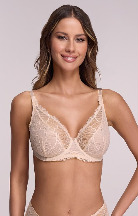 Biustonosz 2200 Ava soft – koronka, fiszbiny, stabilny obwód