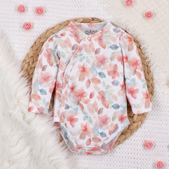 Body kopertowe dla dziewczynki Kolorowe Kwiatki Nini druk