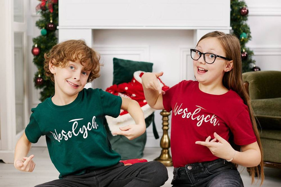 Bluzka dziecięca świąteczna OTS1300-601 Moraj - zielony