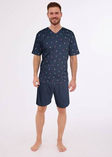 Piżama męska 472/287 Glen  Cornette granatowy
