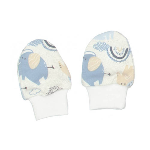 Niedrapki rękawiczki Słoniki Martex niebieski