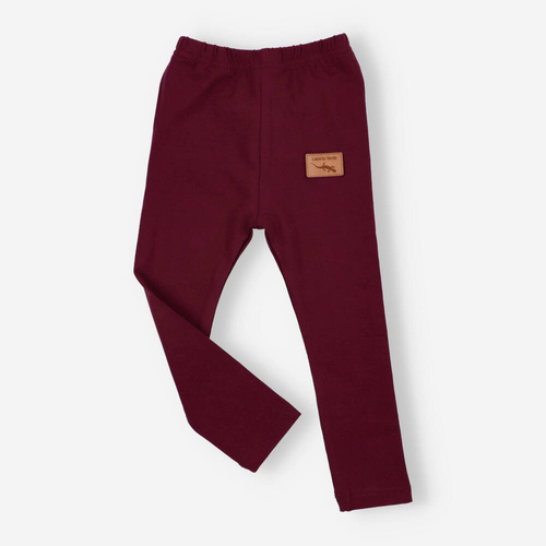 Legginsy dziewczęce Lagarto Verde - bordowy