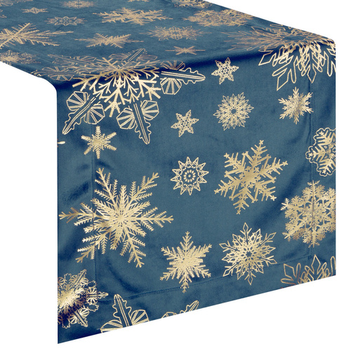 Obrus bieżnik świąteczny Joy Eurofirany granatowy