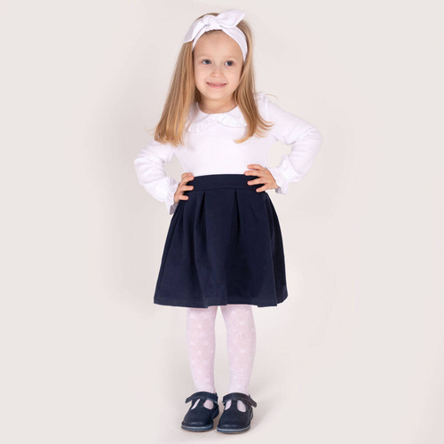 163571 Magia Świąt Bluzka z długim rękawem Nicol - biały