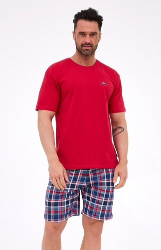 Cornette 326/313 Ready 4– męska piżama bawełniana, krótki rękaw, lekka i przewiewna