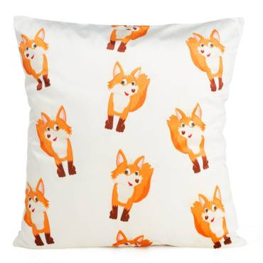 Poszewka dziecięca Kids 9B Design91 biały/pomarańczowy