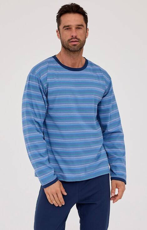 Piżama męska 138/52 Various Cornette niebieski-granatowy