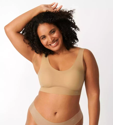 Top na ramiączkach Zero feel Sloggi - cognac