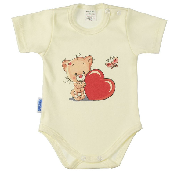 Body niemowlęce krótki rękaw Latarnik Martex szary