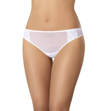 Figi damskie siateczkowe Sara Teyli - biały