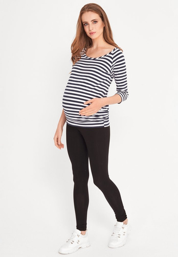 Bluzka ciążowa i do karmienia piersią 3/4 rękaw Cool Mama paski