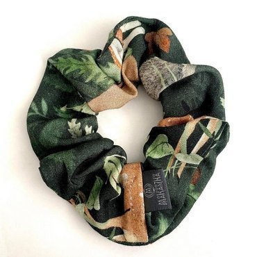 Gumka do włosów bambusowa Vintage Flowers Makaszka