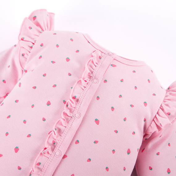 Pajac bez stópek Strawberry & Love Eevi- różowy