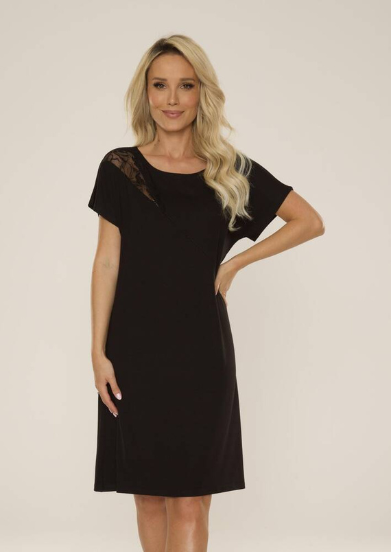 Koszula nocna 737 Velar Forex - czarny