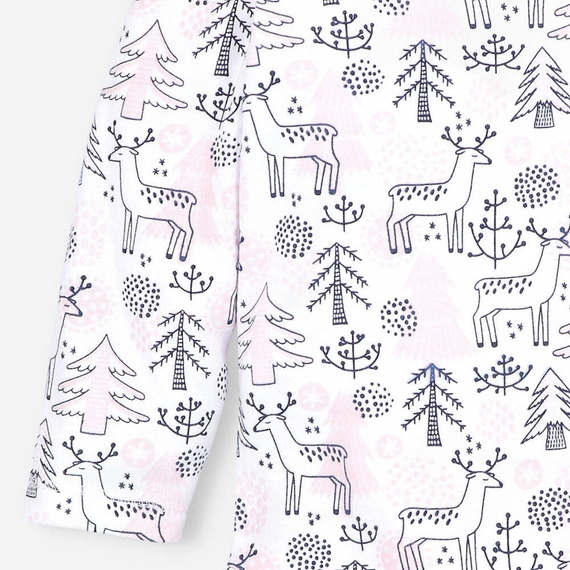 Body z bawełny organicznej Jelonki Nini druk