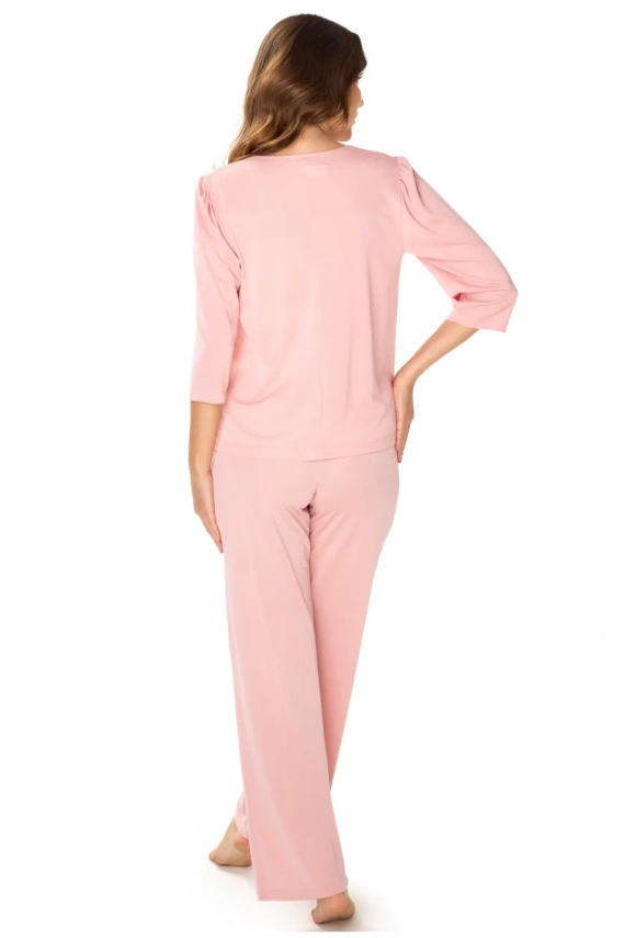 Piżama damska 86658 Patrycja Mewa ciemny różowy