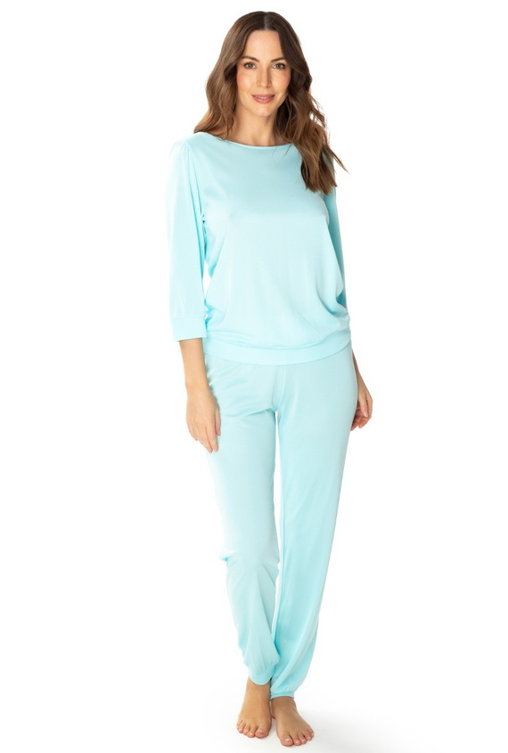 Dres damski 86665 Izabell Mewa turkusowy