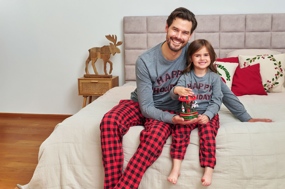 Doctor Nap 7345 – piżama dziecięca bawełniana Dark Grey z nadrukiem