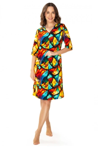 Koszula nocna 86678 Vitrage Mewa druk kolorowy