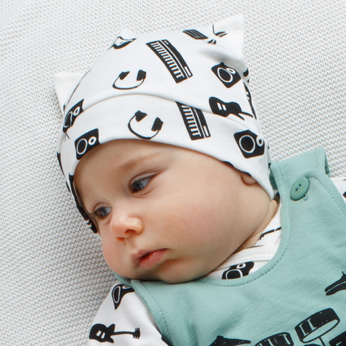 Czapka niemowlęca Lets Rock Pinokio - ecru