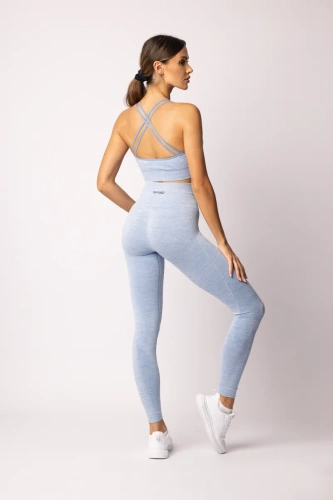 Legginsy damskie Melange Spaio linchen blue