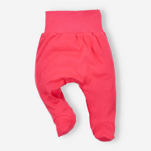 Półśpiochy z bawełny organicznej Kolorowy Las Nini malinowy