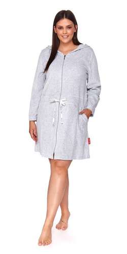 SWO.1008 Szlafrok damski Doctor Nap - grey melange