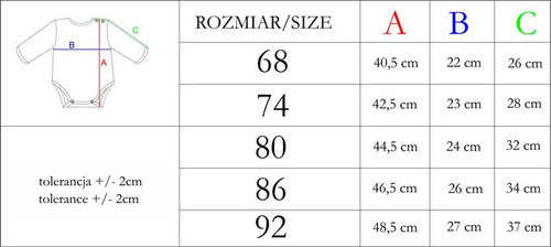 Body z długim rękawem 210101 Teddy Nicol